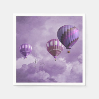 Purple Hot Air Balloon Napkins