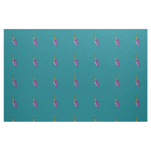 Purple Hot Peppers Fabric