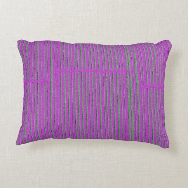 Purple Hot Pink Maroon Cool Cute Modern Abstract Decorative Cushion (Back)