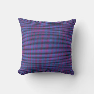 Purple hot pink pattern cushion