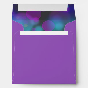Purple Hot Pink Teal Blue Envelope