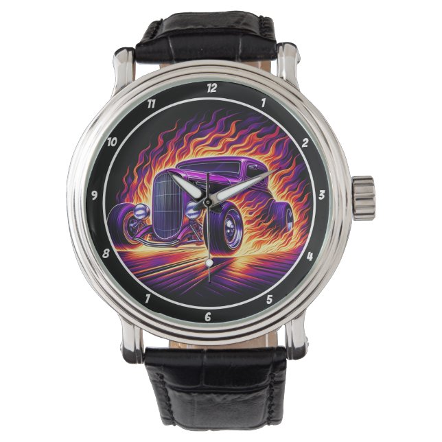 Purple Hot Rod, Fiery Street  Watch (Front)