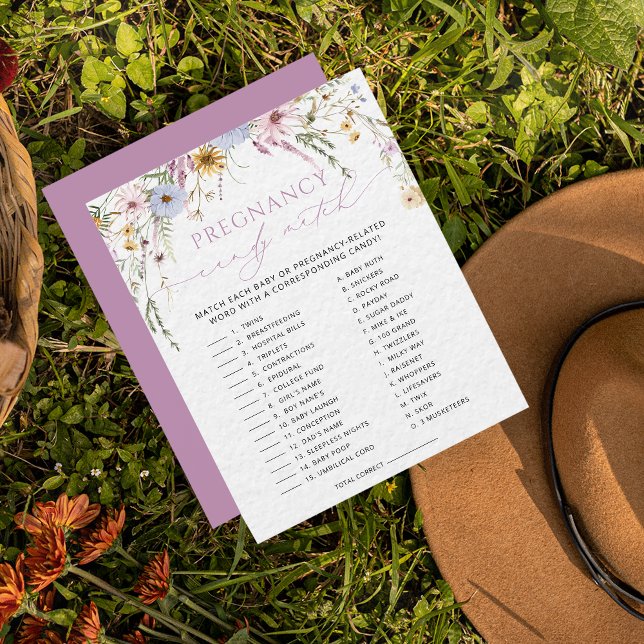 Purple How Sweet It Is Pregnancy Candy Match Game (Creator Uploaded)