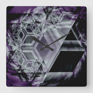 Purple Hue Wall Clock
