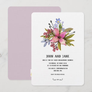 Purple Hues Watercolor Invitation