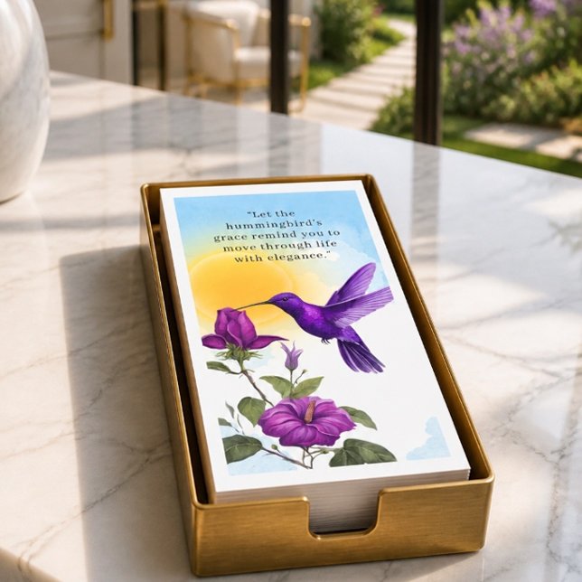 Purple Hummingbird Paper Napkin (Creator Uploaded)