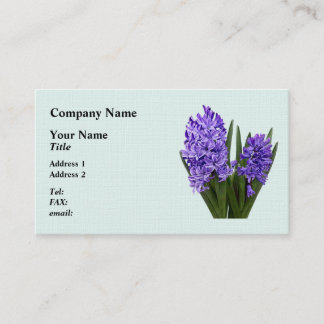 Purple Hyacinth Duo Business Card