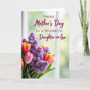 Purple Hyacinth Mother Card