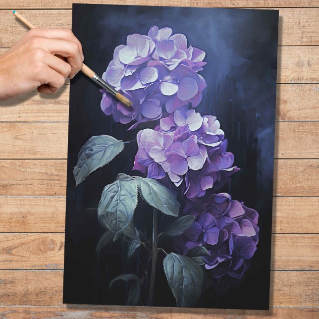 Purple Hydrangea 1 Decoupage Paper (Creator Uploaded)