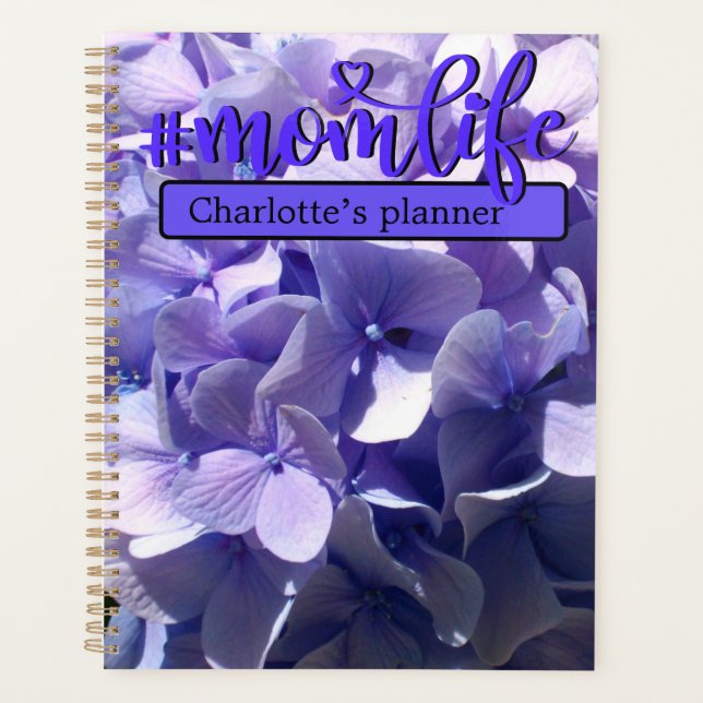 Purple Hydrangea best mum ever Planner (Front)
