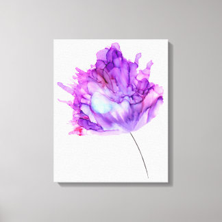 Purple hydrangea----customisable-- canvas print