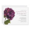 Purple Hydrangea - floral wedding invitation