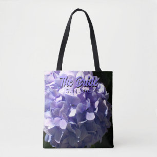 Purple Hydrangea purple flowers for the Bride Tote Bag
