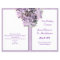 Purple Hydrangea Template Wedding Program