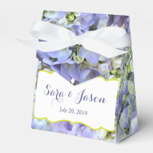 Purple Hydrangea Wedding Favour Box