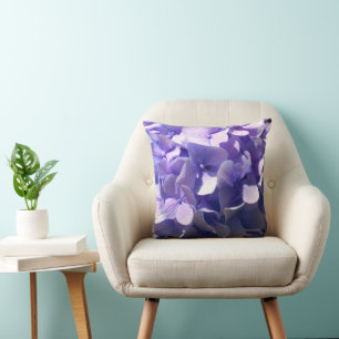 Purple hydrangeas  cushion