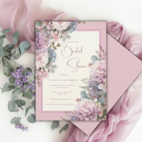 Purple Hydrangeas Elegant Bridal Shower