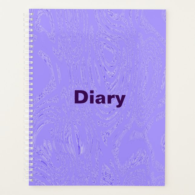 Purple Ice Diary Spiral Notebook Planner (Front)