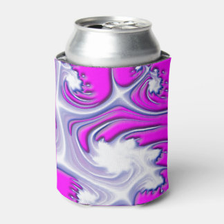 Purple Ice Fractal Flowers Can Cooler