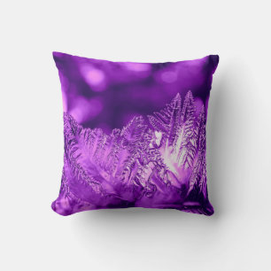 Purple Ice Photograph Cushion