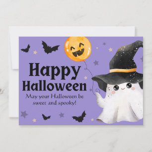 Purple Illustrative Happy Halloween