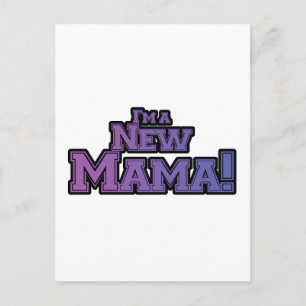 Purple I'm a New Mama Tshirts and Gifts Postcard