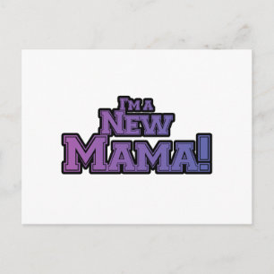 Purple I'm a New Mama Tshirts and Gifts Postcard