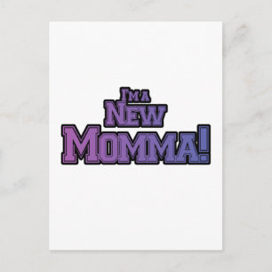 Purple I'm a New Momma Tshirts and Gifts Postcard