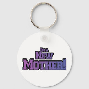 Purple I'm a New Mother Tshirts and Gifts Key Ring