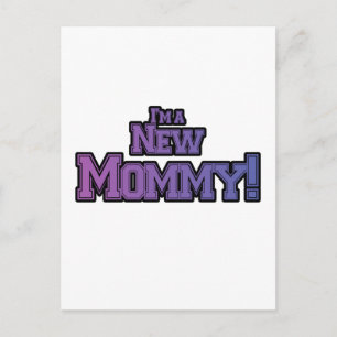 Purple I'm A New  Mummy Tshirts and Gifts Postcard