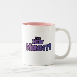 Purple I'm A New Mummy Tshirts and Gifts Two-Tone Coffee Mug