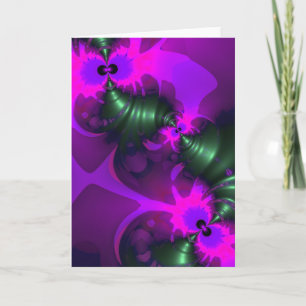 Purple Imp – Violet and Magenta Ribbons Card