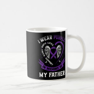 Purple In Memory Of Father Dad Pancreatic Cancer B Coffee Mug