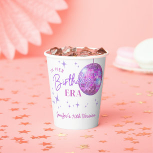 Purple In My Birthday Era Music Paper Cups