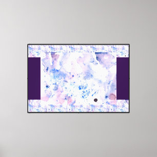 Purple in my Water-color Canvas Print