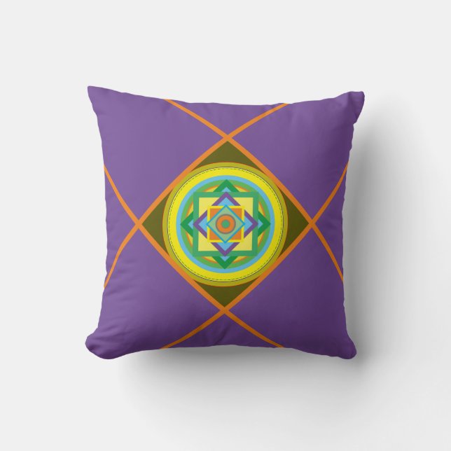 Purple, ''Indian Summer'' Cushion (Front)