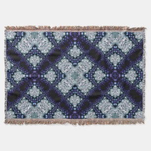 Purple Indigo Essence Mediaeval Woven Throw Blanke Blanket