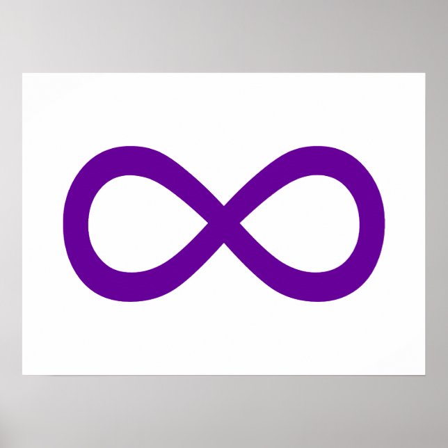 Purple Infinity Symbol Poster (Front)