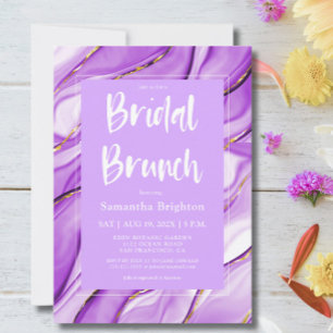 Purple Ink Bridal Brunch  Invitation
