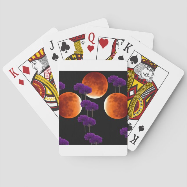 Purple Intrusion Playing Cards (Back)