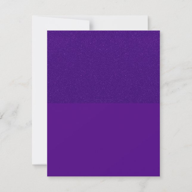 Purple Inverted Split-Tone Custom Invitation (Front)