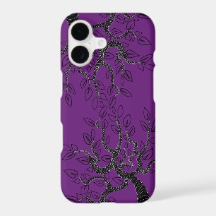 Purple iPhone Case Art Tree - Your Colour