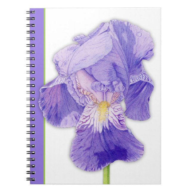 Purple Iris 2 Notebook (Front)
