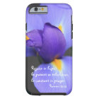 Purple Iris, Bible Verse about Hope, Romans 12: