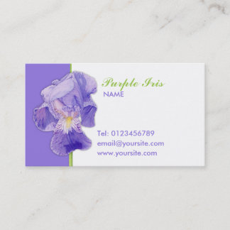 Purple Iris Business Card