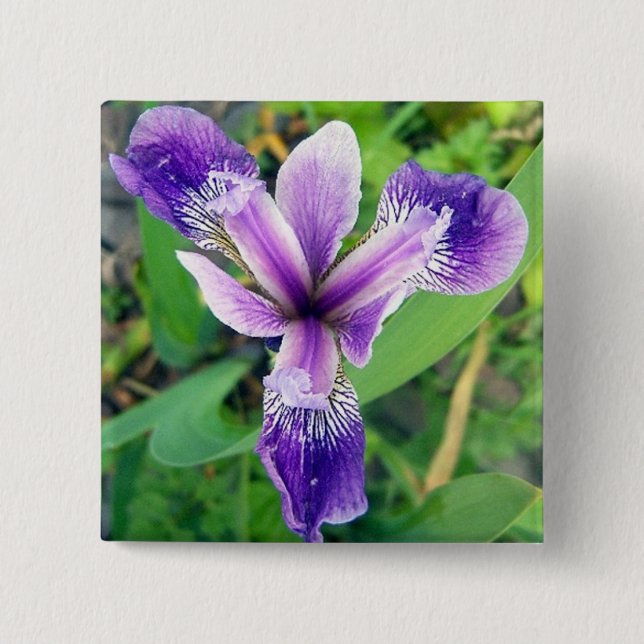 Purple Iris Button (Front)