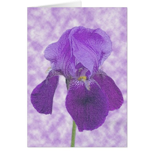 Purple Iris Card