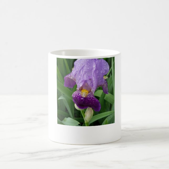 Purple Iris Coffee Mug (Center)