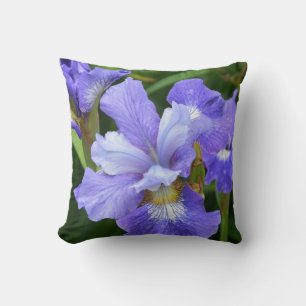 Purple iris cushion