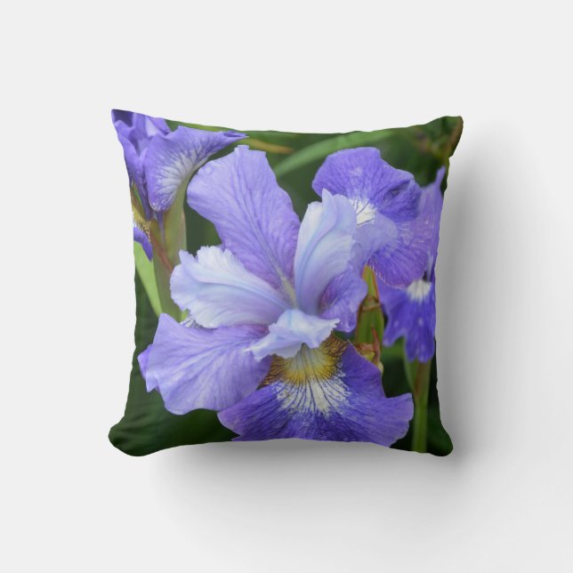 Purple iris cushion (Front)